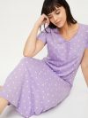 Women’s Heart Printed Nightgown – Cute & Comfortable Sleepwear