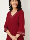 Women Solid Straight Kurta