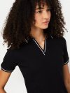 Women Solid Sports Polo T-shirt