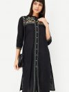 Women Embroidered Straight Kurta
