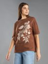 Floral Print Oversized Cotton T-shirt