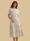Jacquard Textured Dress for Women – Elegant & Stylish Midi Dress