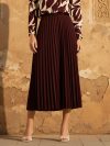 Pleated Midi Skirt