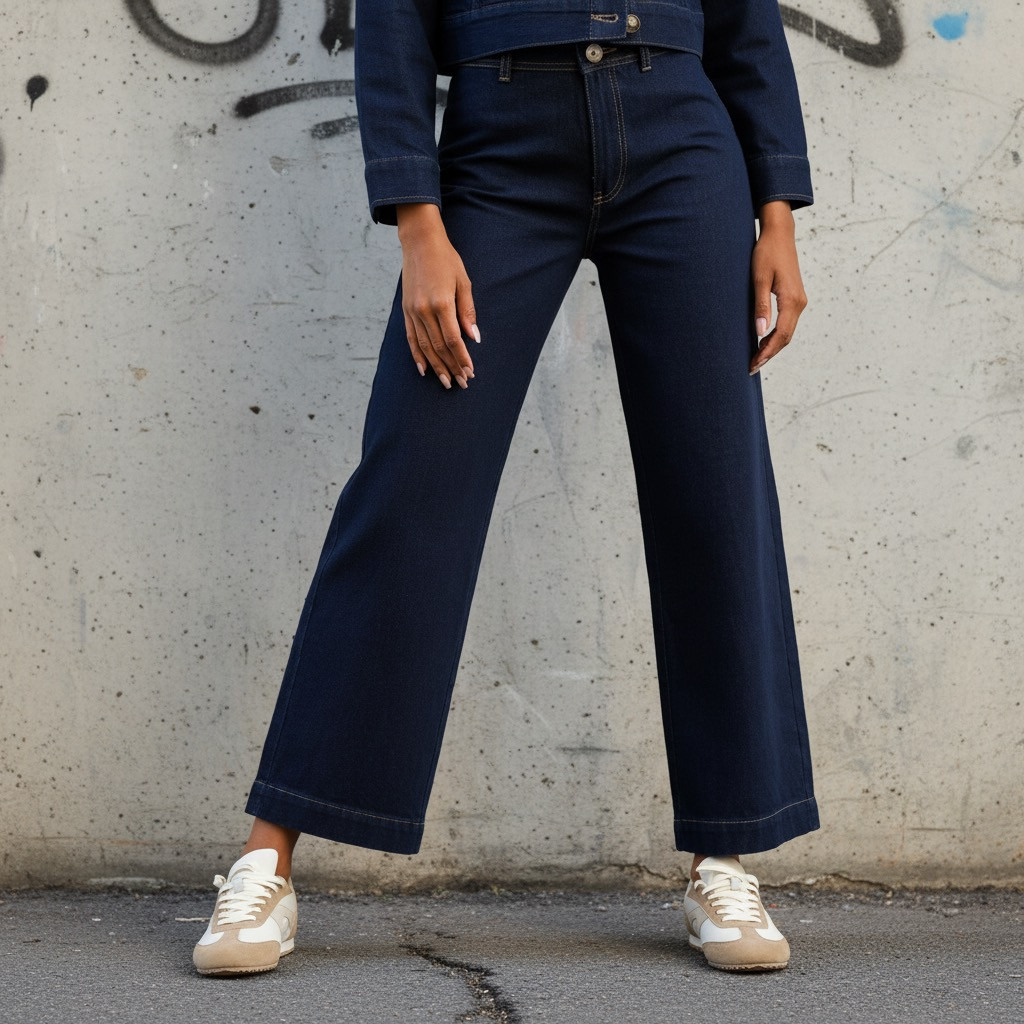 High-Rise Wide Leg Jeans