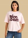 Slogan Print Boxy T-shirt for Women – Casual & Trendy Top