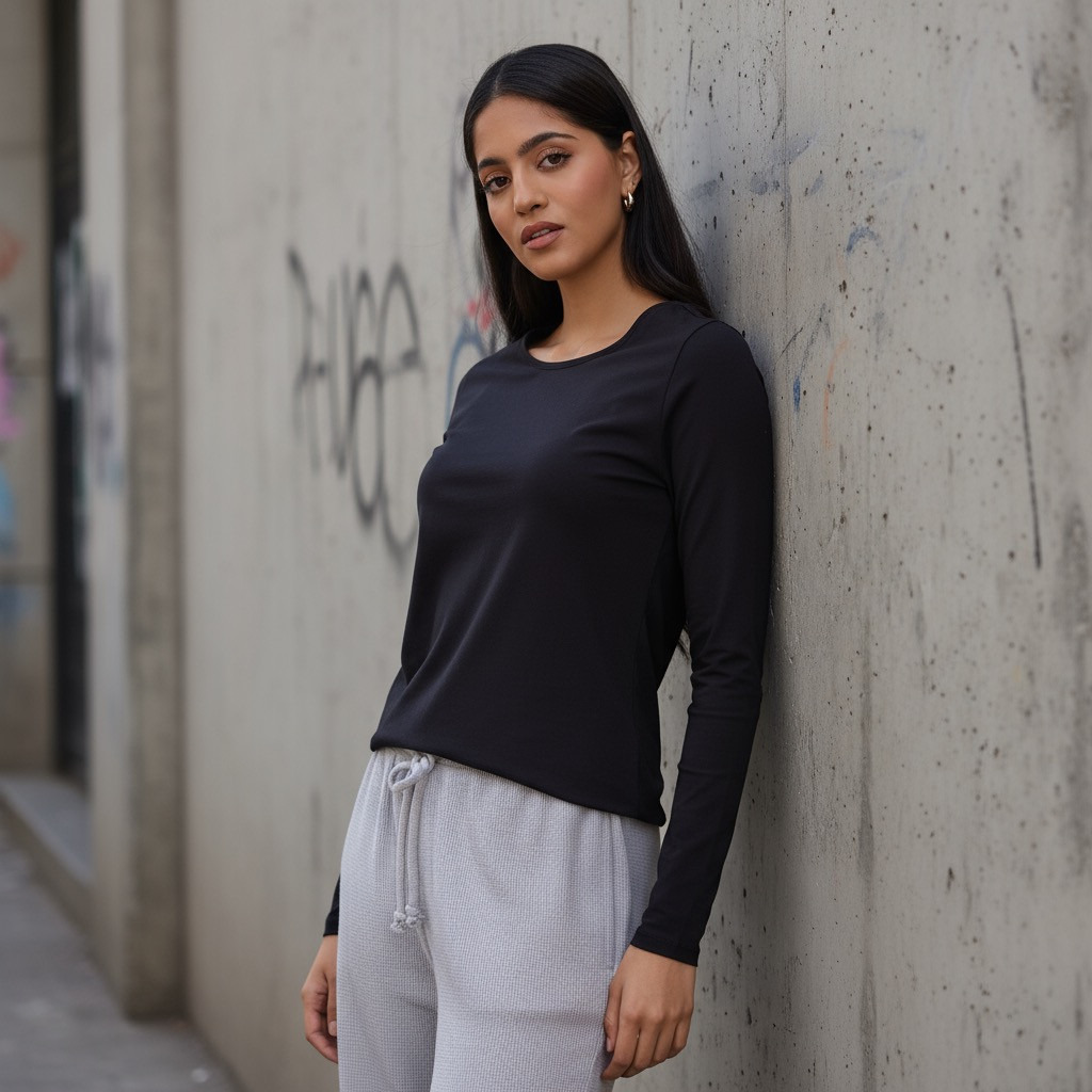 Plain T-shirt for Women – Comfortable & Classic Casual Top