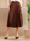 Pleated Skirt with Zip Closure