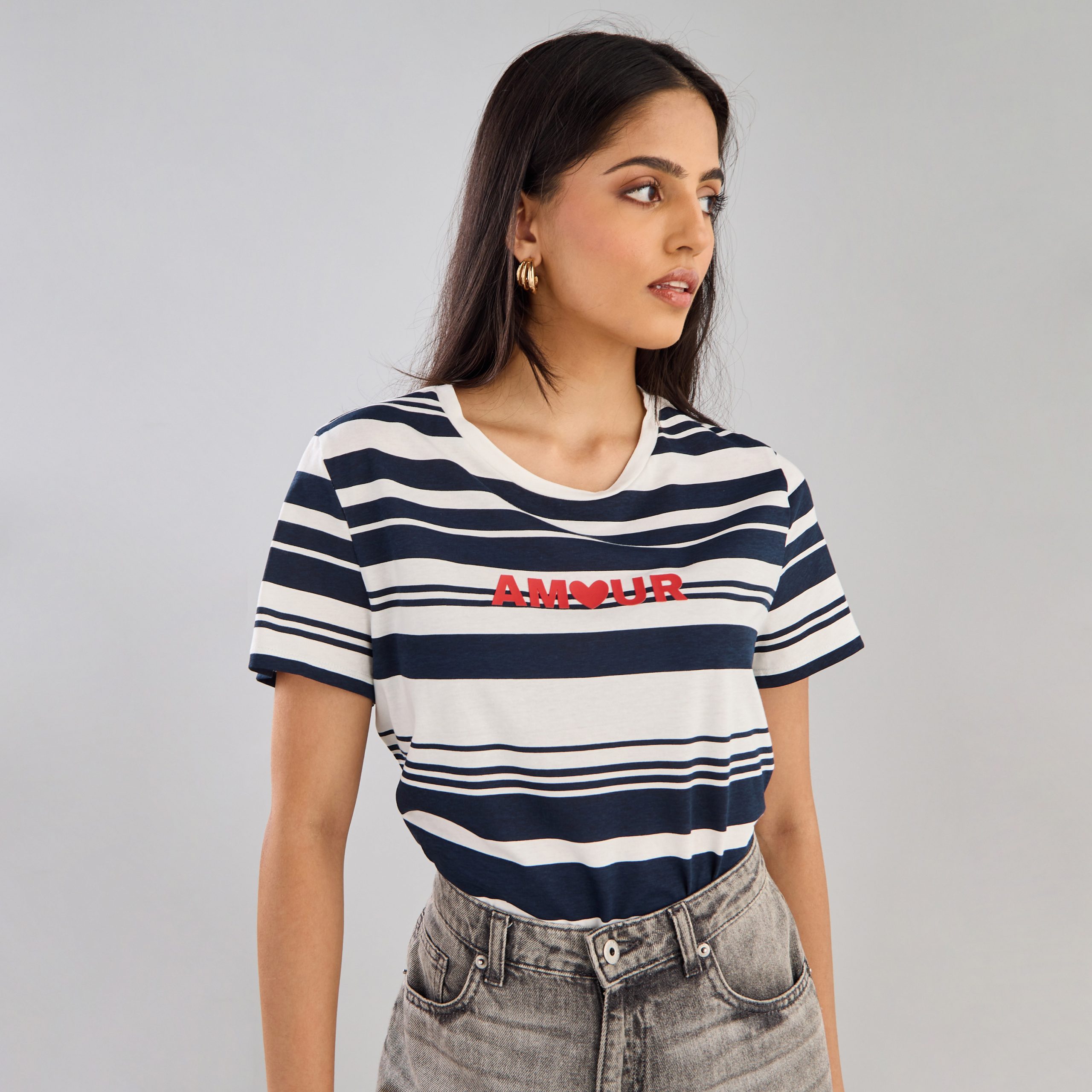 Striped T-shirt for Women – Casual & Stylish Top
