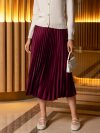 Pleated Elasticated Waist Skirt