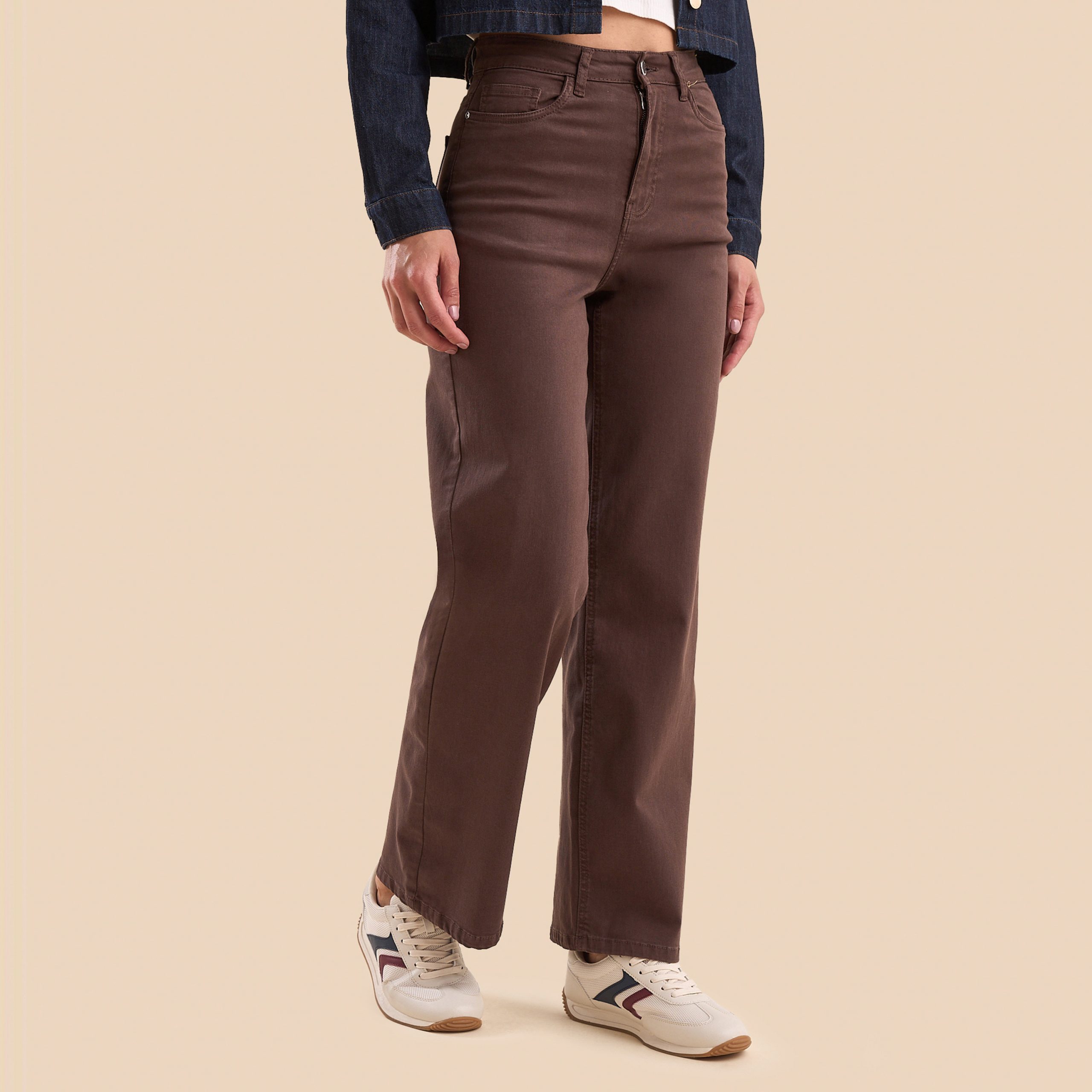 Stretchable Wide Leg Jeans for Women – Comfortable & Stylish