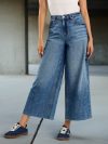 Wide Leg Cropped Jeans
